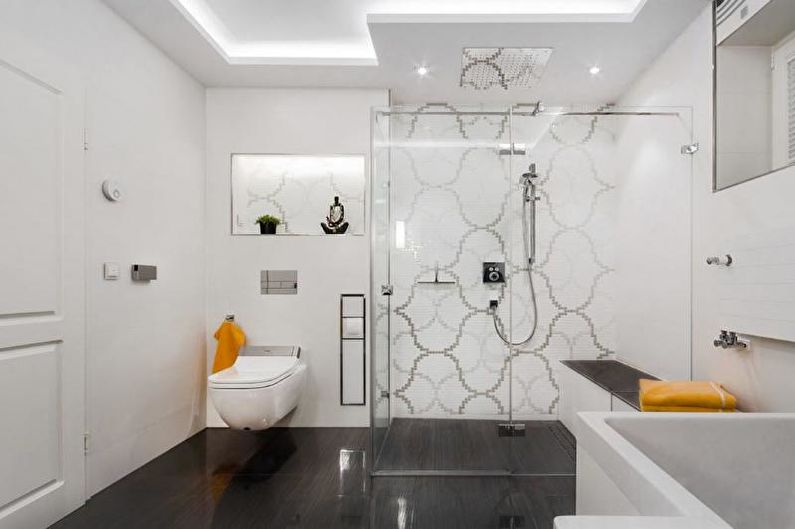 Bathroom with shower - interior design photo