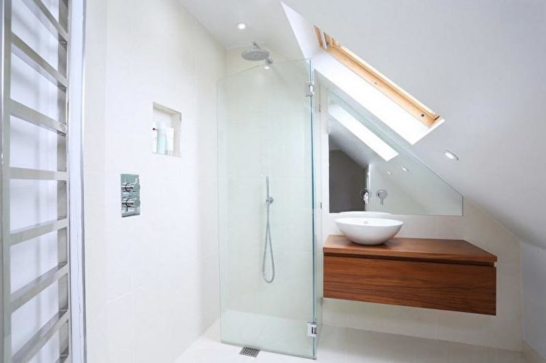 Bathroom with shower - interior design photo