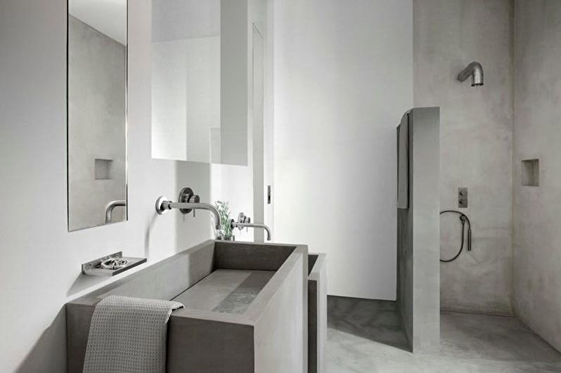 Bathroom with shower - interior design photo