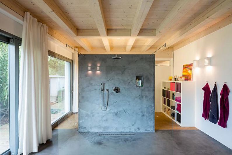 Bathroom with shower - interior design photo