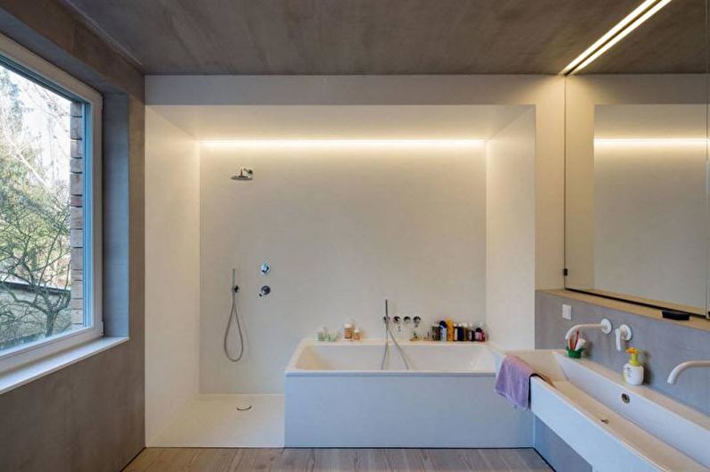 Bathroom with shower - interior design photo