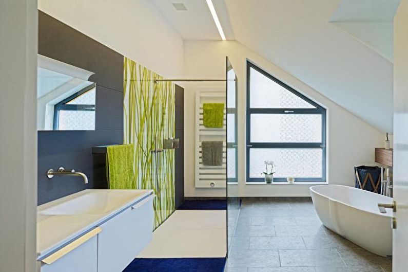 Bathroom with shower - interior design photo