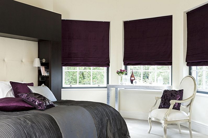 Roman curtains and art deco style