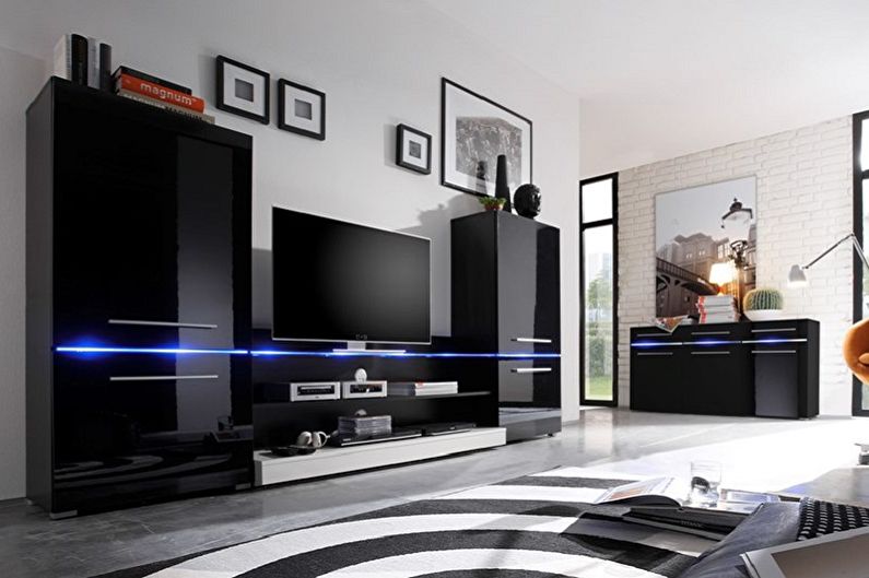 Design de salon de haute technologie - Meubles