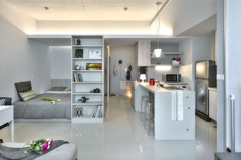 Layout of a studio apartment - Studio apartment