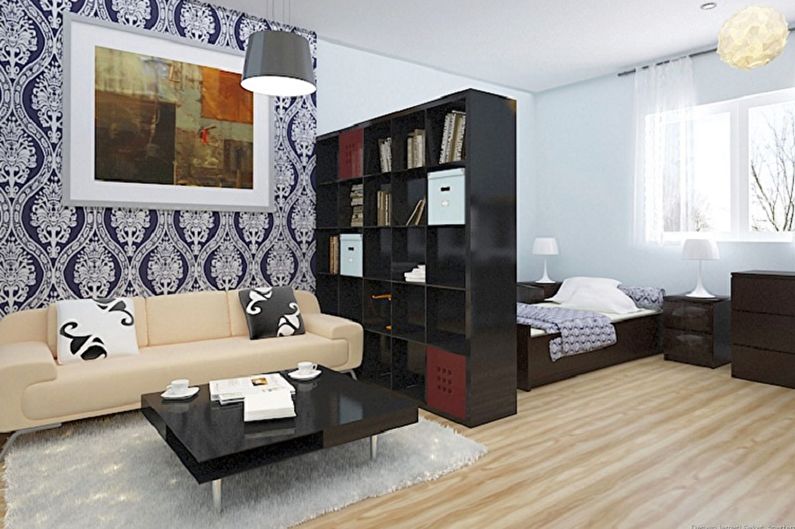 Layout of a studio apartment - Zoning