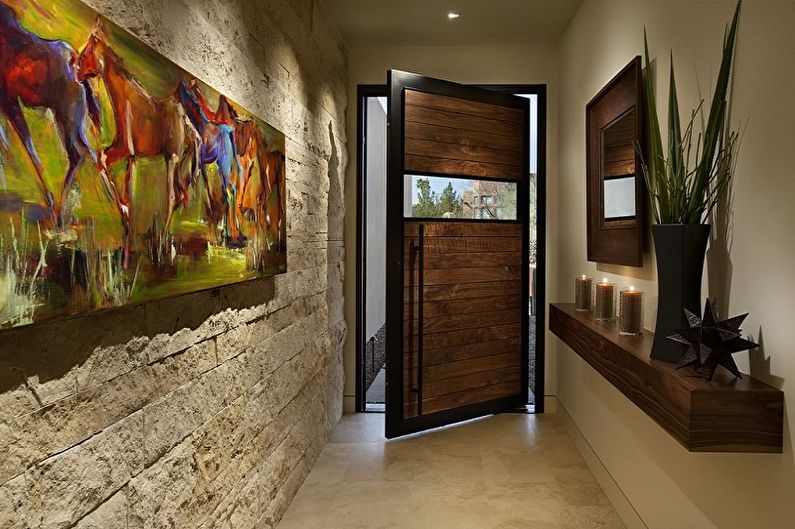 Corridor Design in the Apartment - Wall Decoration
