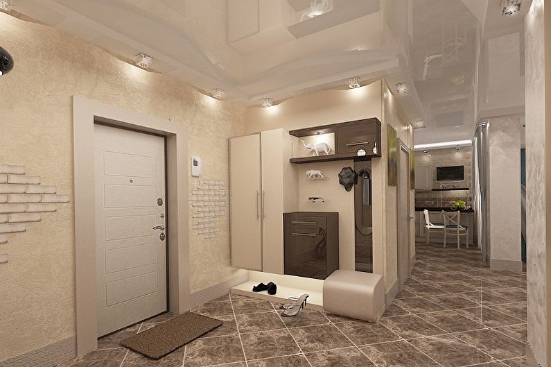 Corridor in the apartment - interior design photo