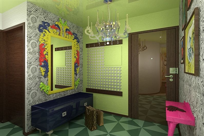 Corridor in the apartment - interior design photo