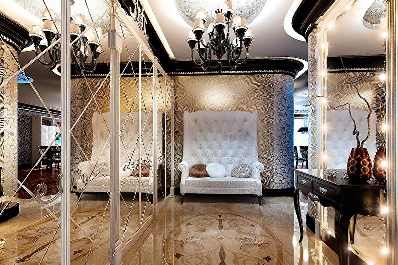 Corridor in the apartment - interior design photo
