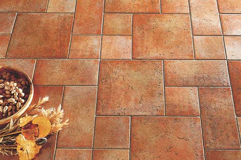Types of floor tiles for the bathroom - Pressed tiles