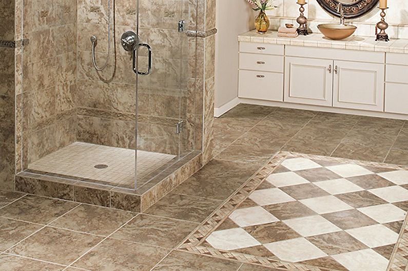 Types of floor tiles for the bathroom - Pressed tiles