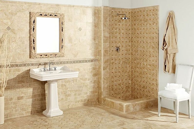 Types of floor tiles for the bathroom - Metlakh tile