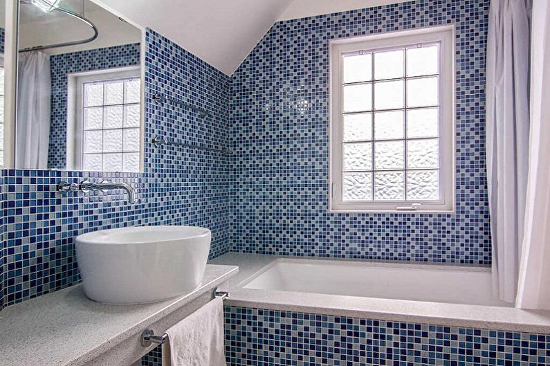 Types of wall tiles for the bathroom