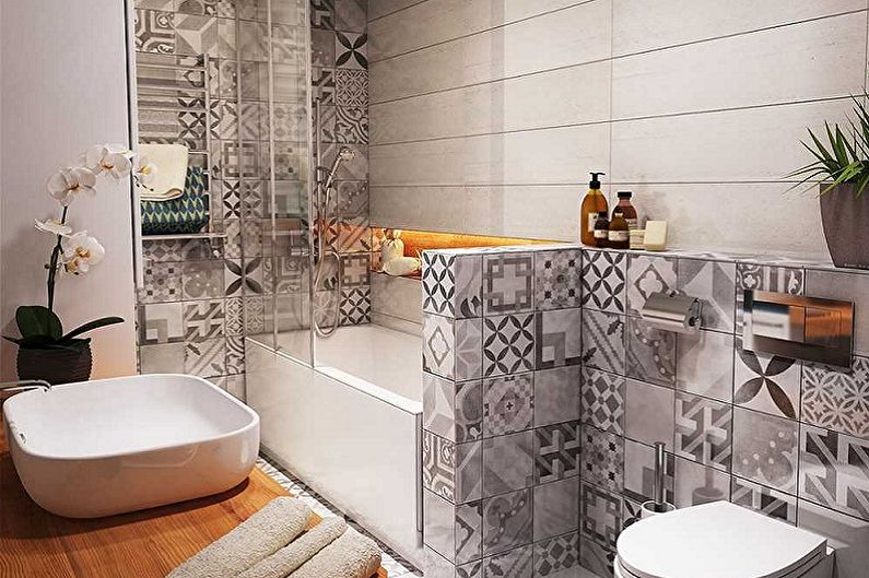 Tiles for the bathroom - photo