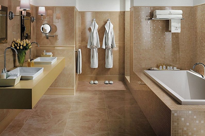 Tiles for the bathroom - photo