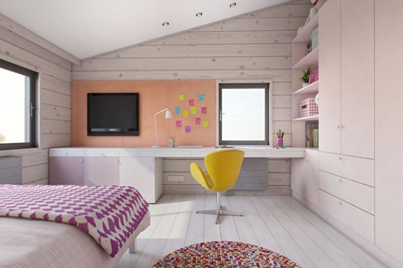 Minimalist pink nursery - Interior Design