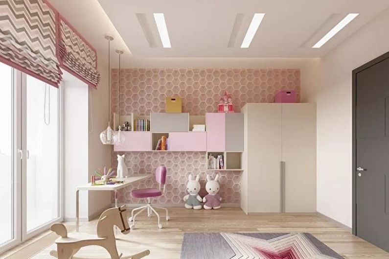 Minimalist pink nursery - Interior Design