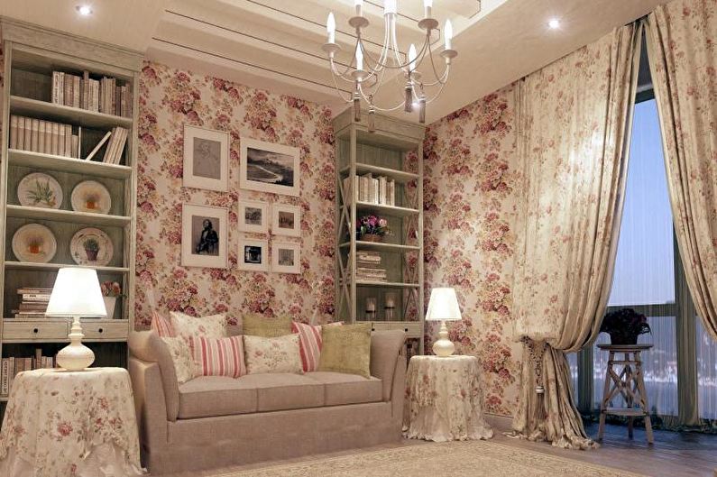Pink nursery in the style of shabby chic - Interior Design