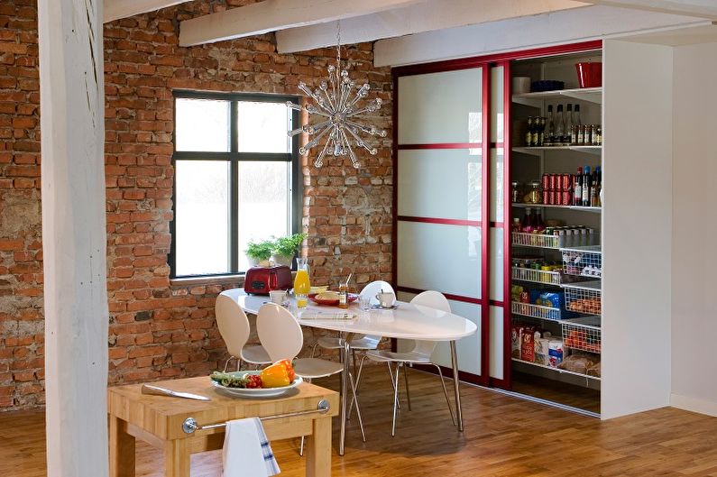 Design storage room in the apartment - Layout and furniture