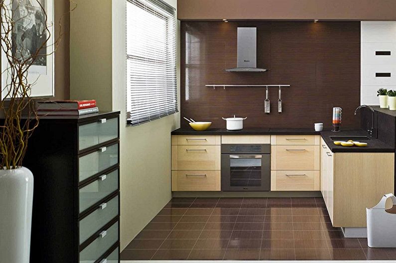 Beige kitchen in a modern style - Interior Design