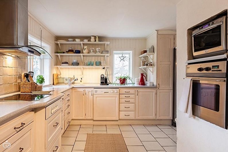 Scandinavian style beige kitchen - Interior Design