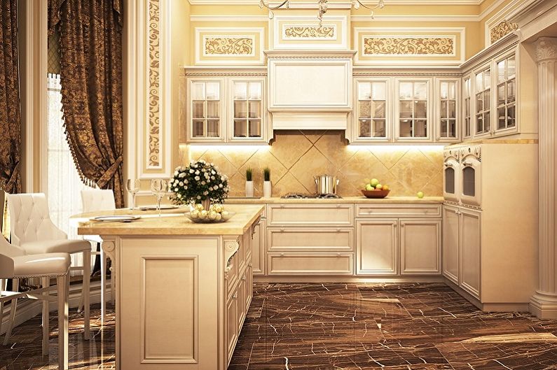 Beige classic style kitchen - Interior Design