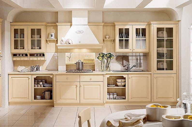 Beige Country Style Kitchen - Interior Design