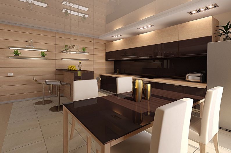 Beige Kitchen Design - Wall Decoration
