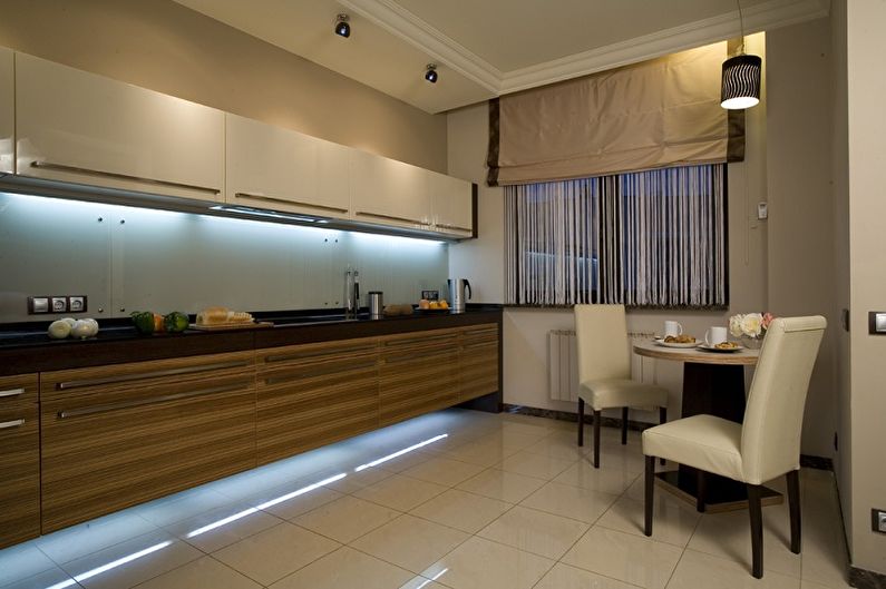 Beige kitchen - interior design photo