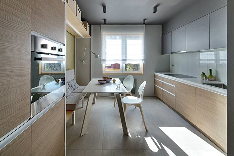 Beige kitchen - interior design photo