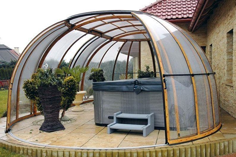 Polycarbonate arbors - photo