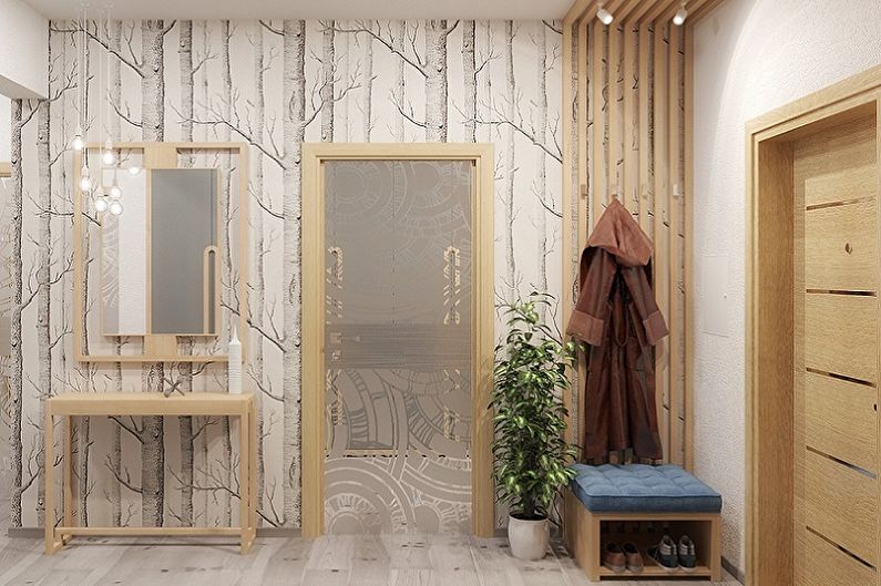 Scandinavian style hallway - interior design photo