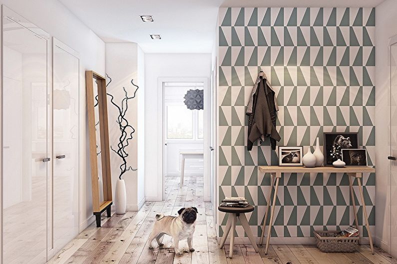 Scandinavian style hallway - interior design photo