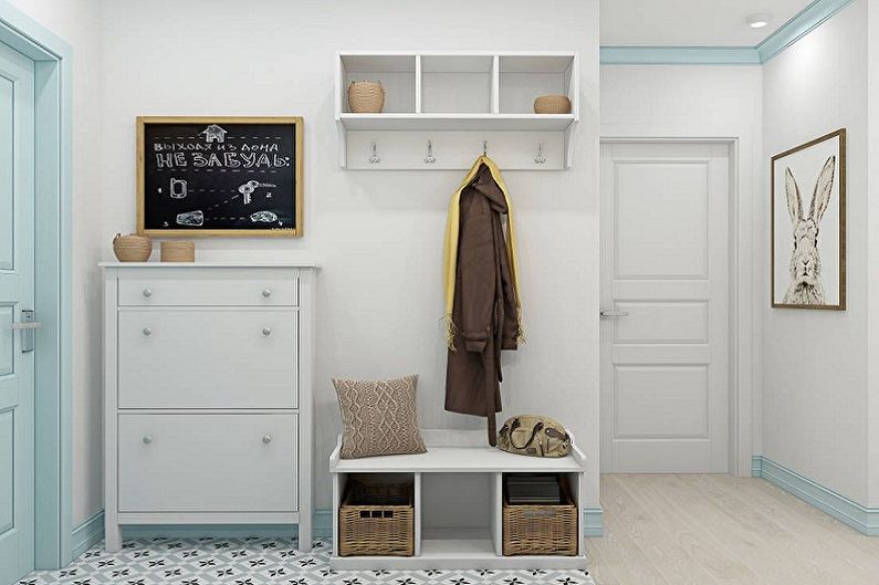 Scandinavian style hallway - interior design photo