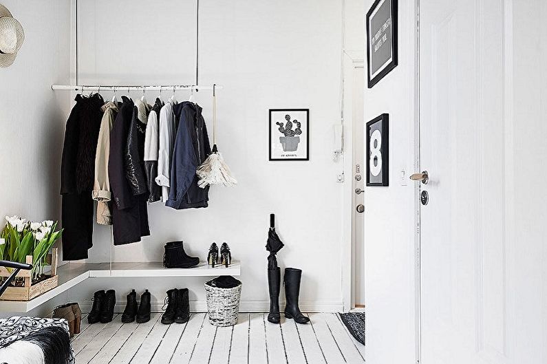 Scandinavian style hallway - interior design photo