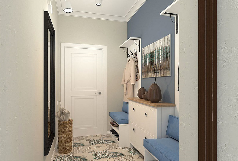 Scandinavian style hallway - interior design photo