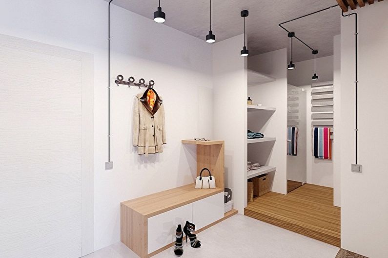 Scandinavian style hallway - interior design photo