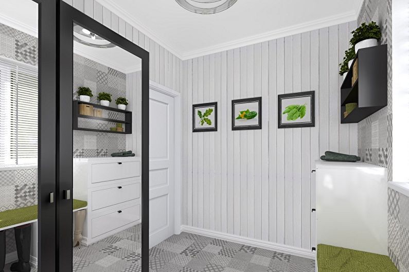 Scandinavian style hallway - interior design photo