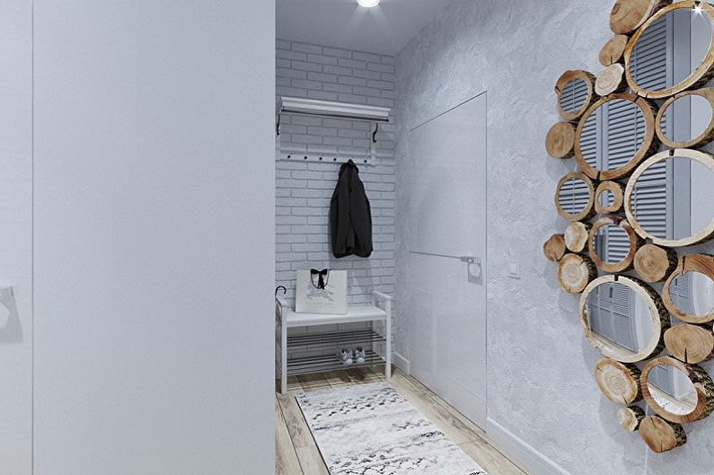 Scandinavian style hallway - interior design photo
