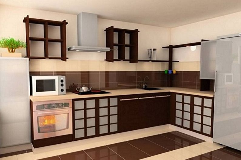 Oriental Style Kitchen Design - Floor Finish
