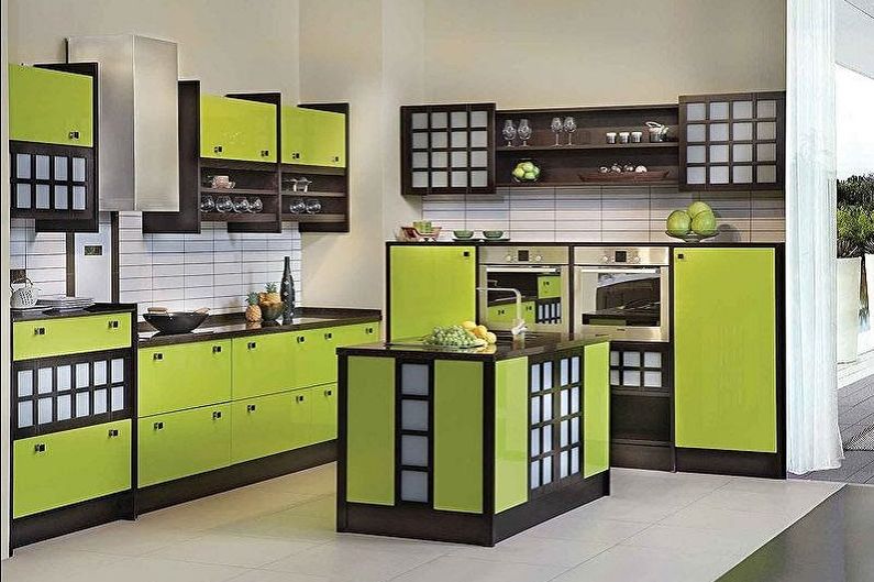 Oriental style kitchen design - Furniture