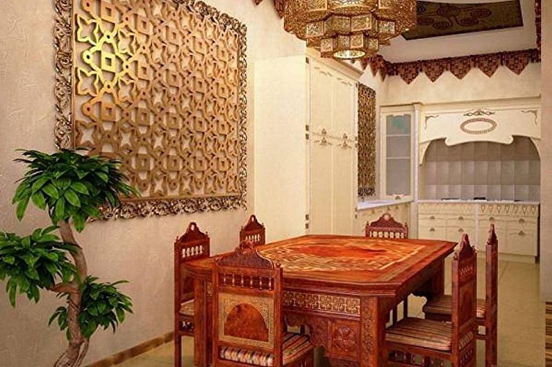 Oriental style kitchen design - Furniture