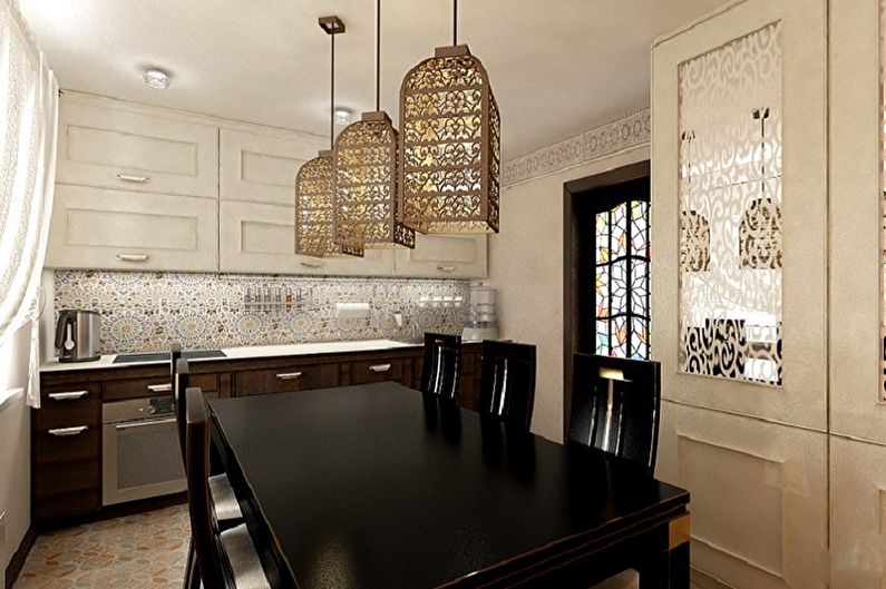 Small kitchen in oriental style - Interior Design