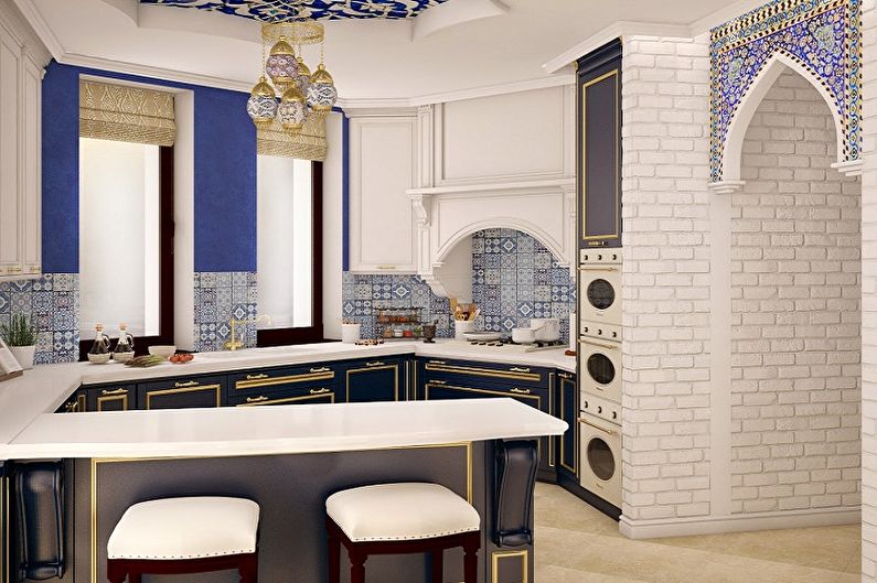 Small kitchen in oriental style - Interior Design