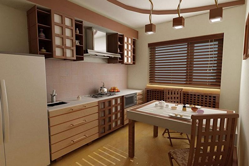 Small kitchen in oriental style - Interior Design