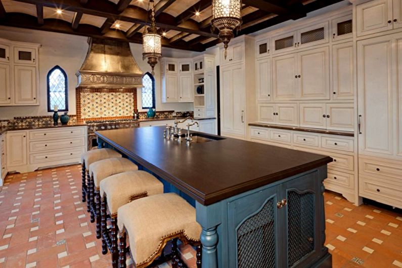 Oriental style kitchen - interior design photo