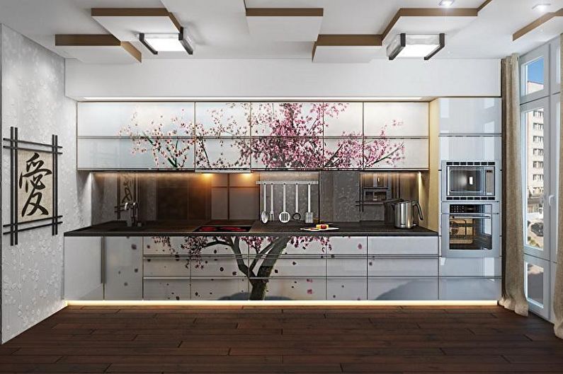 Oriental style kitchen - interior design photo