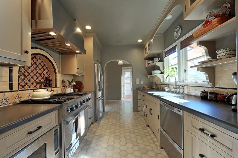 Oriental style kitchen - interior design photo