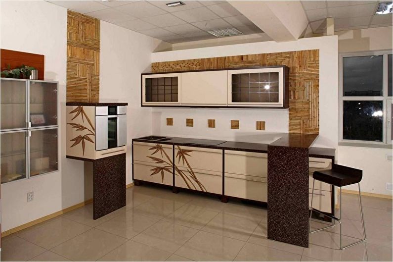 Oriental style kitchen - interior design photo
